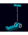 Kolobežka Mini Micro Deluxe Glow LED aqua